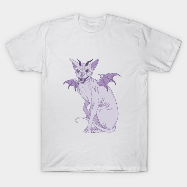 Demon cat T-Shirt by TheLykosApparel